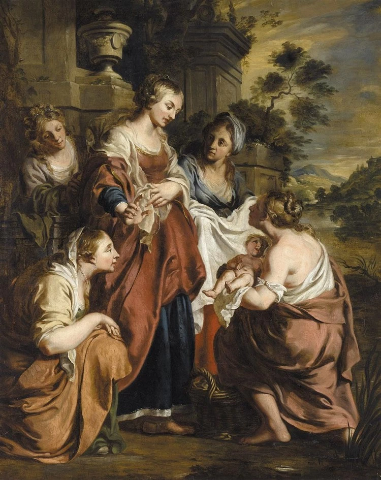 Pieter Jozef Verhaghen - Il ritrovamento di Mosè